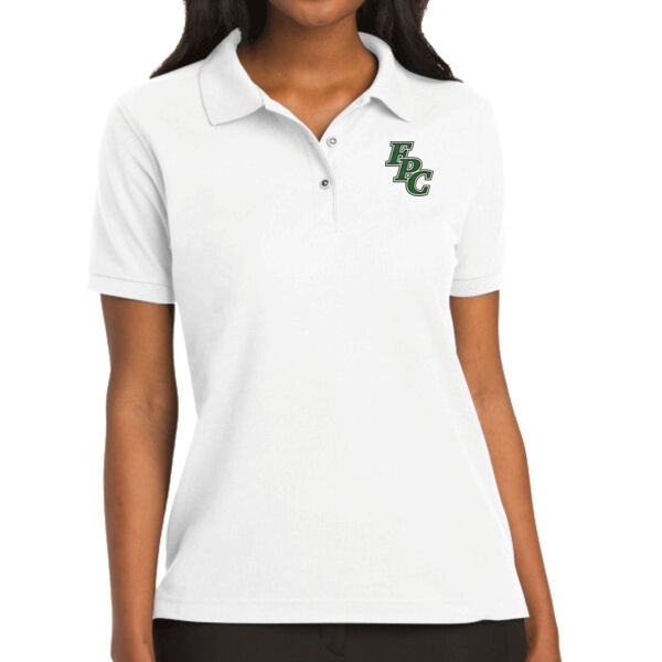 LADIES Silk Touch™ Polo, Short Sleeve, FPC_3.5_Logo_Full Color, Left Chest Thumbnail