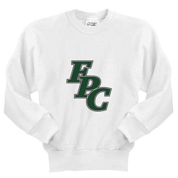YOUTH Crewneck Sweatshirt, FPC LOGO_3.5_Full Color, Full Chest Thumbnail