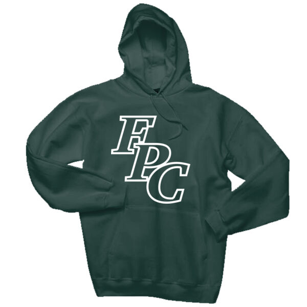 ADULT, Pull-Over Hooded Sweatshirt, FPC LOGO_White, Full Chest Thumbnail
