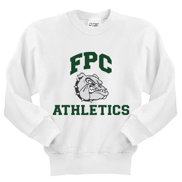 YOUTH, Classic Crewneck Sweatshirt, Athletics Logo_Full Color, Full Chest Thumbnail
