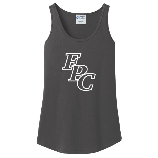 LADIES, Cotton Tank Top, FPC LOGO_White, Full Chest  Thumbnail