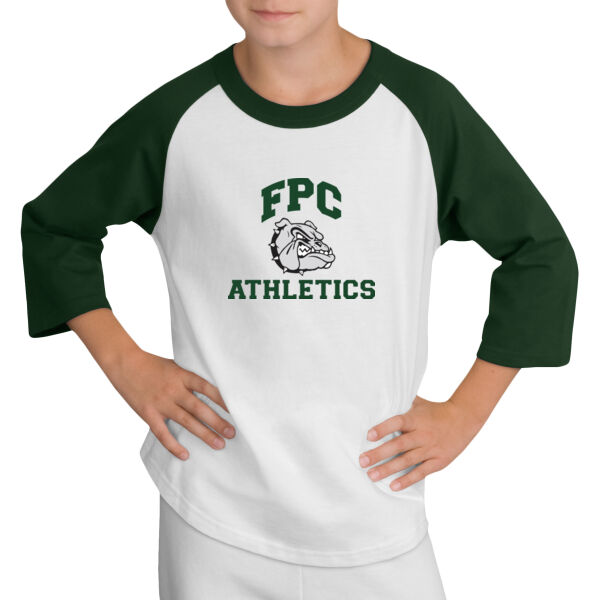 YOUTH, Colorblock Raglan Jersey, Athletics Logo_Full Color, Full Chest Thumbnail