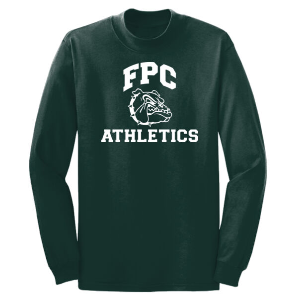 ADULT, T-Shirt, Long Sleeve, Athletics Logo_White, Full Chest Thumbnail